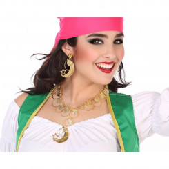 Kaelakee ja sobiv kõrvarõngaste komplekt Costune aksessuaar Golden Arab
