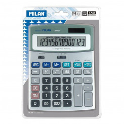 Kalkulaator Milan White Silver Metal 18,5 x 14 x 2 cm