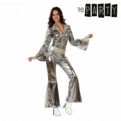Costume for Adults Silver (2 pcs) Disco