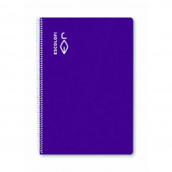 Notebook ESCOLOFI 5 Units Violet 50 Sheets Quarto
