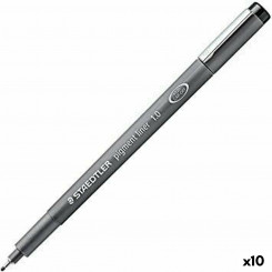 felt-tip pens Staedtler Pigment Line Black (10Units)