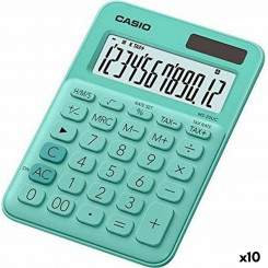 Kalkulaator Casio MS-20UC 2,3 x 10,5 x 14,95 cm roheline (10 ühikut)
