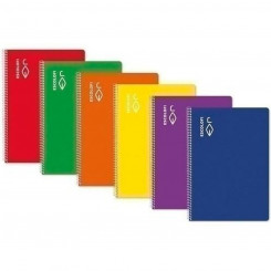 Notebook ESCOLOFI Red Quarto 50 Sheets (5 Units)