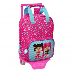 Школьный рюкзак на колесиках Pinypon Синий Розовый 20 x 28 x 8 см