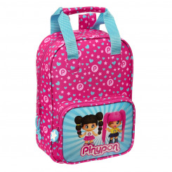 School Bag Pinypon Blue Pink 20 x 28 x 8 cm