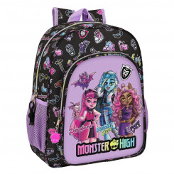 School Bag Monster High Creep Black 32 X 38 X 12 cm