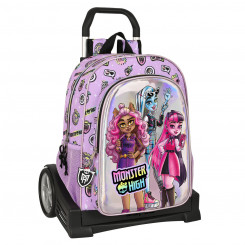 Школьный рюкзак на колесиках Monster High Best boos Сиреневый 33 х 42 х 14 см