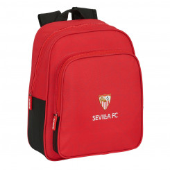 Школьная сумка Sevilla Fútbol Club Черный Красный 28 x 34 x 10 см