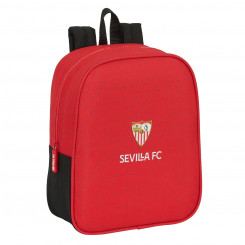 School Bag Sevilla Fútbol Club Black Red 22 x 27 x 10 cm
