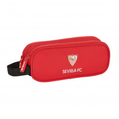 Двойная сумка для переноски Sevilla Fútbol Club Черный Красный 21 x 8 x 6 см