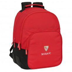 Школьная сумка Sevilla Fútbol Club Черный Красный 32 x 42 x 15 см