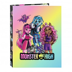 Ring binder Monster High Creep Black A4 26.5 x 33 x 4 cm
