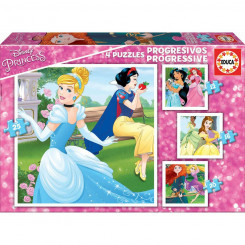 4 puslekomplekt Princess Disney Magical 16 x 16 cm
