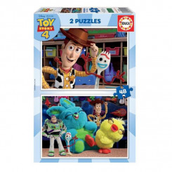 2-Puzzle Set   Toy Story Ready to play         48 Pieces 28 x 20 cm  
