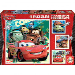 4-Puzzle Set   Cars Let's race         16 x 16 cm  