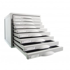 Модульный шкаф для документов Archivo 2000 ArchiSystem 9 ящиков Серый (35,6 x 31,6 x 20,3 см)