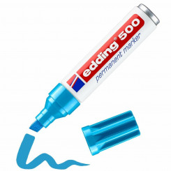 Перманентный маркер Edding 500 Blue (восстановленный A)