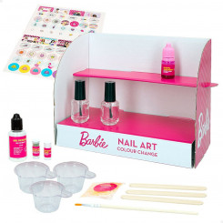 Набор для создания макияжа Barbie Studio Color Change лак для ногтей 15 шт.