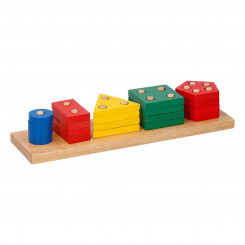 Строительные блоки для игры, 20 штук, 1,4 x 8,6 x 31 см, дерево