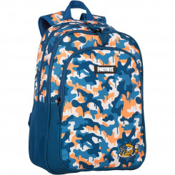 School Bag Fortnite Blue Camouflage (42 X 32 X 20 cm)