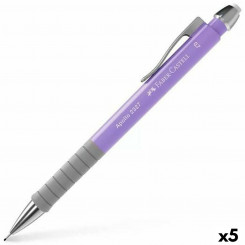 Pencil Lead Holder Faber-Castell Apollo 2327 Lilac 0,7 mm (5 Units)