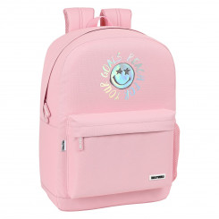 School Bag Smiley Iris Pink (32 x 43 x 14 cm)