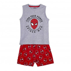Summer Pyjama Spiderman Grey