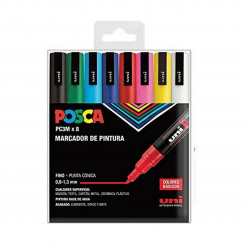 Set of Markers Uni-Ball 0,9 mm Fine tip 8 Units