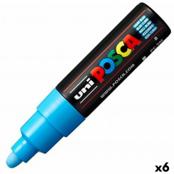 Marker pen/felt-tip pen POSCA PC-7M Blue (6 Units)