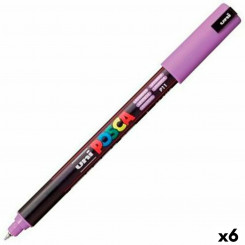 Marker pen/felt-tip pen POSCA PC-1MR Lavendar (6 Units)