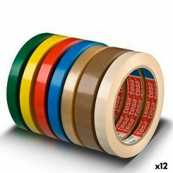 Adhesive Tape TESA 66 m 12 mm Transparent PVC (12 Units)