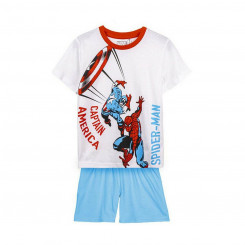 Laste pidžaama The Avengers sinine valge hall