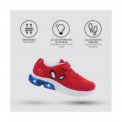 Кроссовки со светодиодной подсветкой Человек-Паук Красный