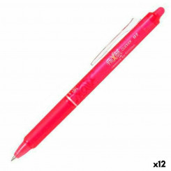 Ручка Pilot Frixion Clicker Стираемые чернила Розовая 0,4 мм 12 шт.