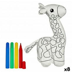 Plush Colouring Giraffe (8 Units)