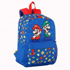 School Bag Super Mario Red Blue (31 x 43 x 13 cm)