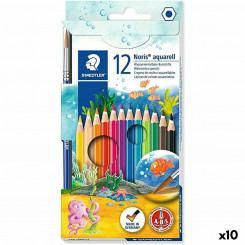 Watercolour Pencils Staedtler Noris 12 Pieces Multicolour (10Units)