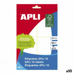 Adhesive labels Apli 50 x 70 mm White 10 Sheets (10Units)