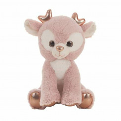 Fluffy toy Pink Reindeer Acrylic (28 cm) (28 cm)