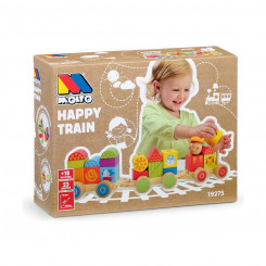 Детская игрушка Molto Happy Train 23 шт. Дерево