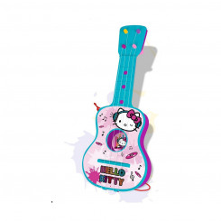 Детская гитара Hello Kitty, синий, розовый, 4 шнура