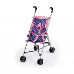 Doll Stroller Reig Blue Pink Umbrella Spots