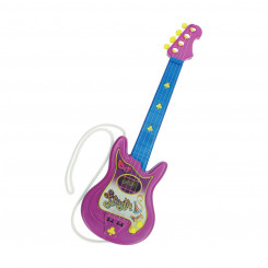 Baby Guitar Reig Party Purple Blue 4 Cords Electric