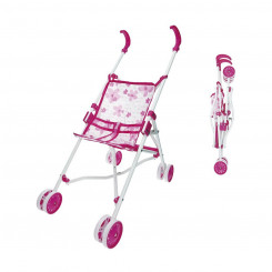 Doll Stroller Reig 25,5 x 41,5 x 55,5 cm Pink Foldable