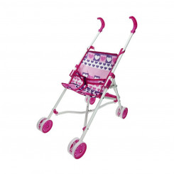Doll Stroller Reig 25,5 x 41,5 x 55,5 cm Blue Pink Foldable