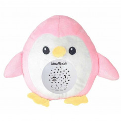 Музыкальная плюшевая игрушка-проектор Розовый пингвин 22 см