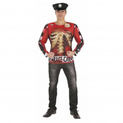 Kostüüm täiskasvanutele politseiniku zombie T-särk