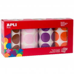 Kleebiste komplekt Apli Gomets 4 Pieces Multicolour Circular