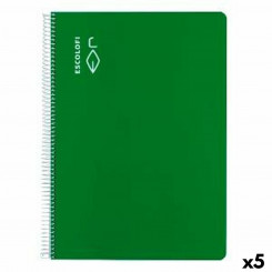 Notebook ESCOLOFI Green Din A4 40 Sheets (5 Units)