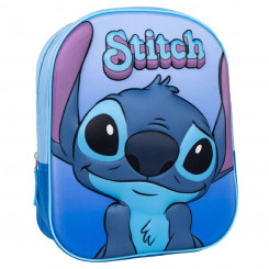 3D Школьная сумка Stitch Blue 25 x 31 x 10 см